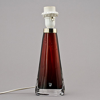 271684. BORDSLAMPA, glas, Carl Fagerlund, Orrefors, 1900-tal.