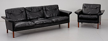 271851. SOFFA samt FÅTÖLJ, 1960-tal.