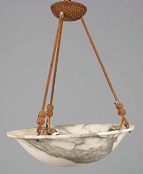 273169. TAKAMPEL, alabaster, 1900-talets början. Tot höjd 67.