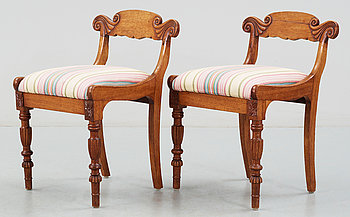 273353. TABURETTER, ett par, trol england, 1800-talets slut.