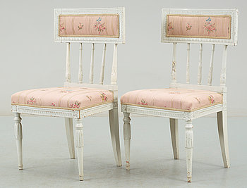 274732. Stolar, 2 st, sengustavianska, 1800-talets mitt.