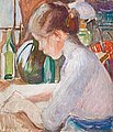 PEKKA HALONEN, "GIRL WRITING". Sign. -11. O...