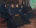 VENNY SOLDAN-BROFELDT, "PIETISTS". Oil on c...