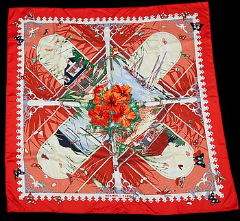 276608. SCARF, siden, Varangues, Dimitri R., Hermès, Paris.