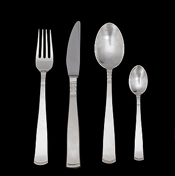 277556. BESTICK, 17 delar, silver, Rosenholm, GAB, trol Enköping. 1970-tal.