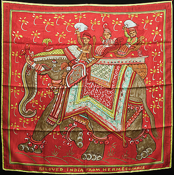 277679. SCARF. Hermés. Beloved India. 2000-tal.