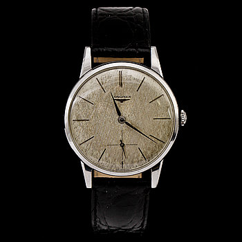 278068. HERRARMBANDSUR, Longines, stål, 1900-talets senare hälft, Vikt 36 g.