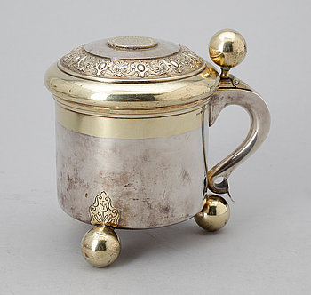 278389. STOP, silver, barockstil, GAB Stockholm1952. Vikt ca 420 gram.