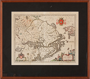 278425. KARTA, Johannes Blaeu, 1600-talets mitt.