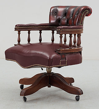 278539. SKRIVBORDSSTOL, Engelsk stil, Norge, 1900-talets andra hälft.