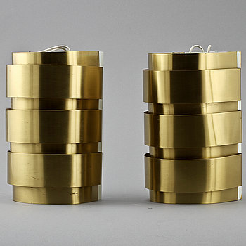 285362. VÄGGLAMPOR, ett par, Hans Agne Jakobsson AB, Markaryd, 1900-talets andra hälft.