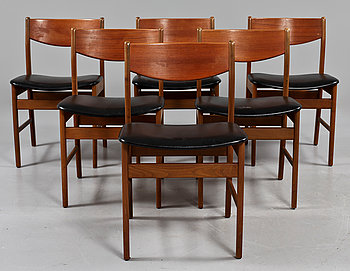 285647. STOLAR, 6 st, Danmark, omkring 1900-talets mitt.