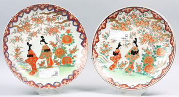 28975. FAT, ett par, porslin, Japan, 1900-tal.