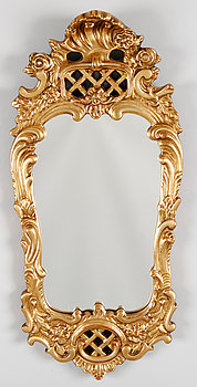 289868. SPEGEL, rokokostil, 1900-talets mitt.