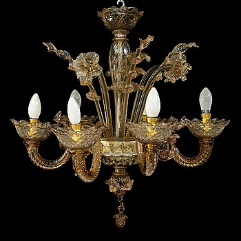 289894. LJUSKRONA, venetiansk stil, omkring 1900-talets mitt, h 60.