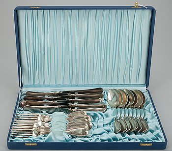 293071. BESTICKUPPSÄTTNING,  24 delar, silver. Tot. vikt ca 2125 g.