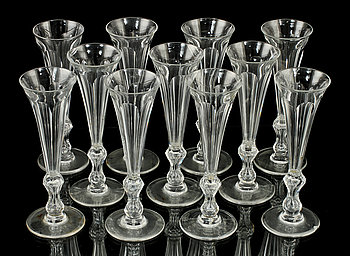 293111. CHAMPAGNESTRUTAR, 11 st, glas, 1900-tal.