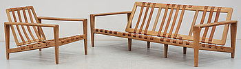 293255. SOFFA SAMT FÅTÖLJ, Svante Skogh, 1950-60-tal.