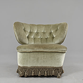 293497. FÅTÖLJ, Otto Schultz, omkring 1900-talets mitt.