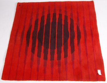 MATTA. Tuftad. Sign V (Vasarely). Ca 174 x 178.