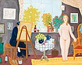 LENNART JIRLOW, In the artists studio. Sign...