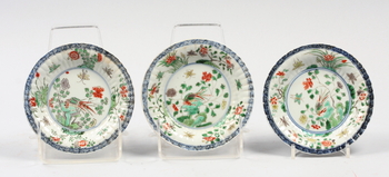 31777. FAT, 3 st, porslin, Kangxi 16001700-tal.