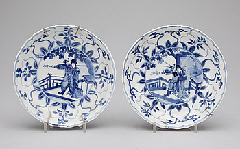 321783. SKÅLFAT, ett par, Kangxi, Kina 1600-1700-tal.