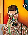 BO VON ZWEIGBERGK, Self portrait. Signed B....