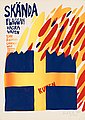CARL JOHAN DE GEER, "Skända flaggan". Silks...