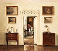 CARL HOLSOE, "Handarbetande kvinna" (Woman ...