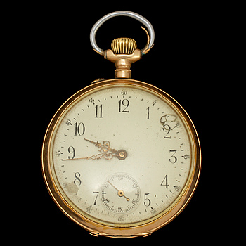 333631. FICKUR, guld, 14 k, 1900-tal. Vikt 92 g.