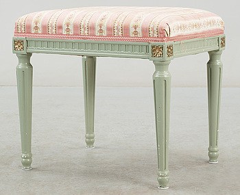 334743. TABURETT, gustaviansk stil, Nordiska kompaniet, 1900-tal.