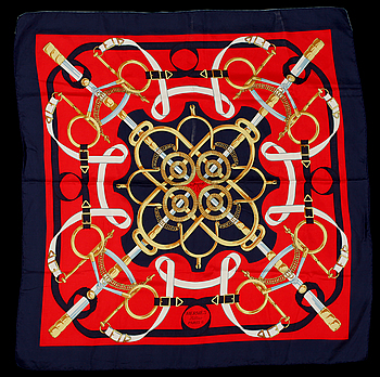 336333. SCARF, siden, Hermès, Frankrike.