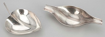 338167. SKÅLAR, 2 st, silver, sign Tapio Wirkkala, Westerback Helsingfors 1954 och Kultakeskus Tavastehus 1958.