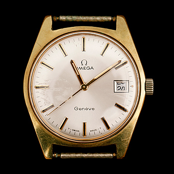 338735. HERRARMBANDSUR, doublé, Omega Genève, 1970-tal.