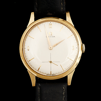 338758. HERRARMBANDSUR, 18 k, Omega, 1960-tal.