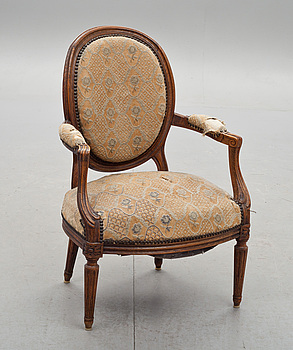 340682. KARMSTOL, Gustaviansk stil. 1800-tal.