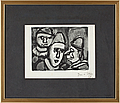 GEORGES ROUAULT, linoleumsnitt, monogramsign.