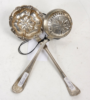 34191. STRÖARE, 2 st, silver, 1800-tal.