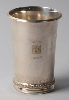 34253. BÄGARE, silver, Norge, 1950-tal.