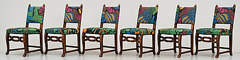 345902. STOLAR, 6 st, barockstil, 1900-talets första hälft.
