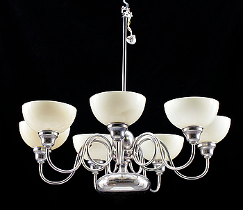 347393. TAKLAMPA, metall, 1930-40-tal. Höjd 68.