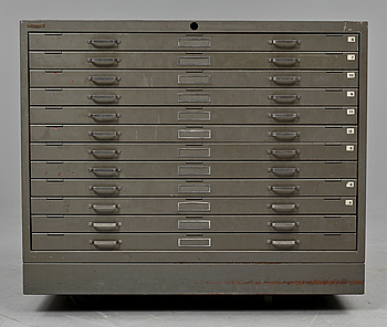 347903. ARKIVSKÅP, plåt, Rosengrens, Göteborg, 192030-tal.