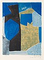SERGE POLIAKOFF, "Composition bleue, noire ...