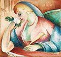 LEANDER ENGSTRÖM, The lady with the rose. S...
