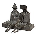 LYNN CHADWICK, "Sitting couple on base V". ...