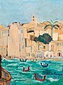 KARIN PARROW, View from Malta. Signed Karin...