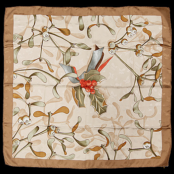 349884. SCARF, siden, Niege d´Antan, Caty Latham, Hermès, Paris, 1900-tal.