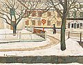 REINHOLD LJUNGGREN, Winter scene from Trosa...