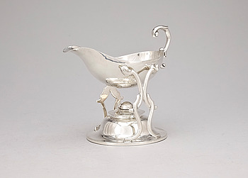 350604. SÅSKANNA MED RECHAUD, sterlingsilver, Mexico, 1900-tal. Totalvikt ca 725 g.